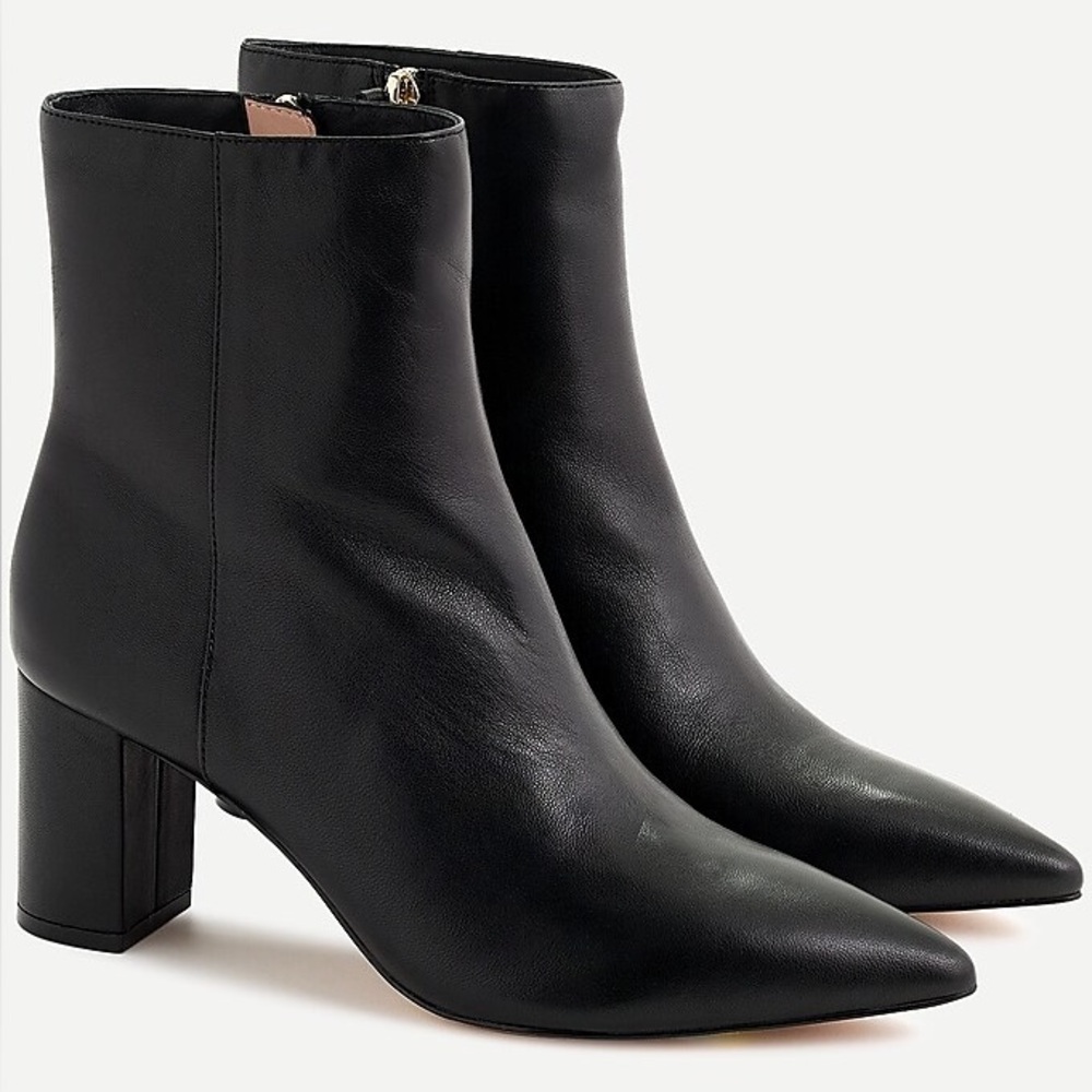 JCREW Pointed-toe Sadie boots in leather